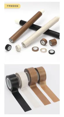 Aislamiento Teflon PTFE Film Coated Fiberglass tela Teflon silicona Cinta de papel para tenacidad