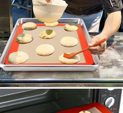 Los alimentos no Stick de silicona de grado de fibra de vidrio para hornear estera de la tabla de cocina