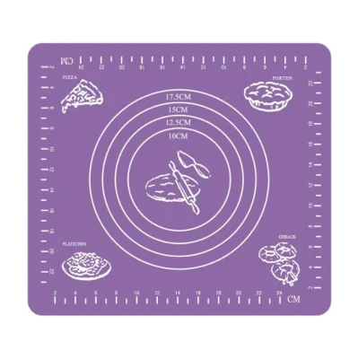 No contiene BPA Stick Soft barbacoa horno Pastelería de rodadura para amasar la masa de hoja de hornear la alfombrilla de cocción de silicona para cocinar