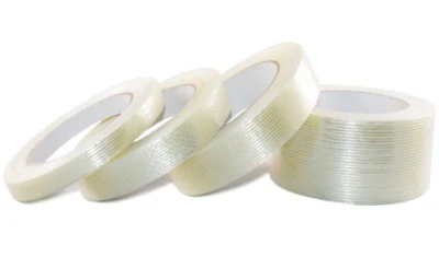 3m 893/897 de fibra de una cara resistente al calor Envío transparente Cinta adhesiva de filamentos de fibra de vidrio reforzada con estrapa