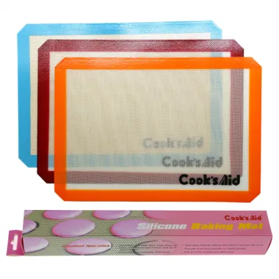 Sin BPA Non-Stick hornear silicona conjunto de la alfombrilla de Fondant masa Mat Mat