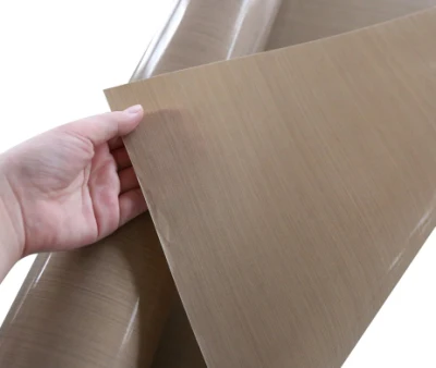 Fabricante de Tamaño personalizado tela de fibra de vidrio recubierta de PTFE