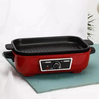Venta en caliente Multi función de hornear Pan Homehold BBQ Pan no Bandeja de parrilla Eletirc de revestimiento de palillo