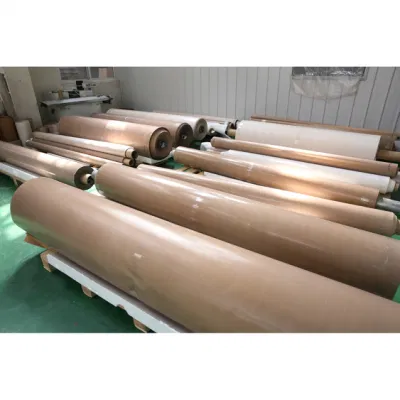 China Factory tejido laminado tela de fibra de vidrio recubierta de PTFE