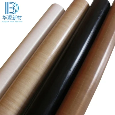 Resistirse a alta temperatura de color negro de fibra de vidrio recubiertas de PTFE