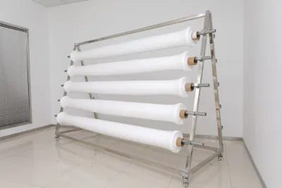 Material del elemento filtrante UNM Aire PTFE monocatenaria hidroplílico poroso Película en rollo PTFE