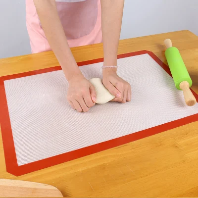 No toxico resistentes al calor del horno Antideslizante Mat de silicona para hornear la masa de silicio Mat Mat