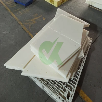 Cama de plástico de UHMWPE verde hoja de la camisa del UHMWPE Forro de carretilla