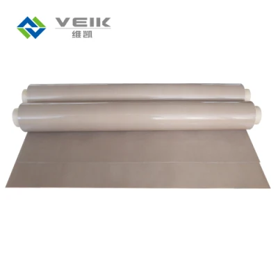 Resistencia a altas temperaturas de tejido de fibra de vidrio recubiertas de PTFE, utilizado para la cinta transportadora de alimentos, con Certificación FDA, 0.25mm de espesor de tejido de PTFE