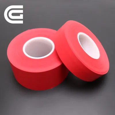 Película de PTFE Skived roja la cinta transportadora que cubre el borde resistente al calor