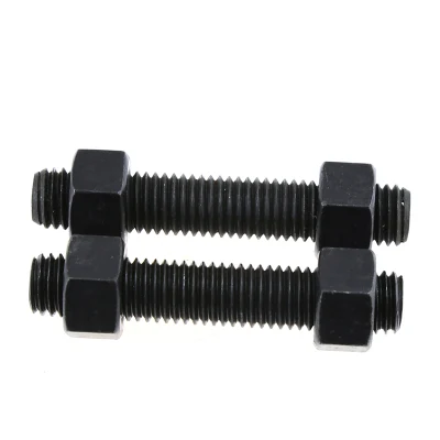 Acero de alta resistencia ASTM A193 B7 B7M Y L7 L7M y L43 B16 A320 B8 B8m Cl1 PTFE liso HDG Galvanizado en caliente&quot; 1 1 1 3/4&quot; de un 2h194 doble extremo Stud el doble de la varilla roscada