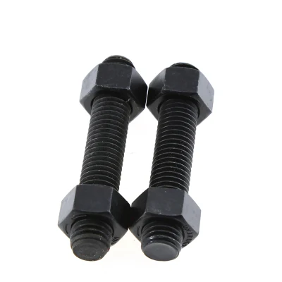 Acero de alta resistencia ASTM A193 B7 B7M Y L7 L7M y L43 B16 A320 B8 B8m Cl1 PTFE liso HDG Galvanizado en caliente&quot; 1 1 1 3/4&quot; de un 2h194 doble extremo Stud el doble de la varilla roscada