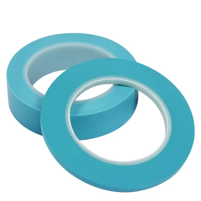 Fabricante de vinilo resistente al calor de alta temperatura de PVC cables cables de ajuste de línea fina azul 1mm cinta de pintor de enmascarar