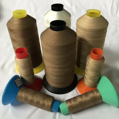 Resistencia a altas temperaturas de fibra de vidrio PTFE Hilo de Coser Bolsas para filtro de aire