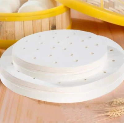 Vaporizador ecológica de la ronda de pan al vapor en el hogar de la almohadilla de Bun Dumplings de papel para hornear de silicona