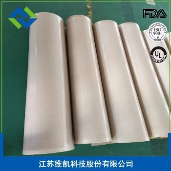 Tela de fibra de vidrio de PTFE rollo de tela con Super calidad
