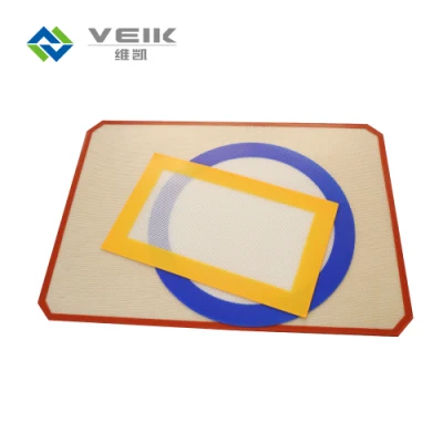 Impresión personalizada de una estera de silicona para hornear con etiqueta privada.
