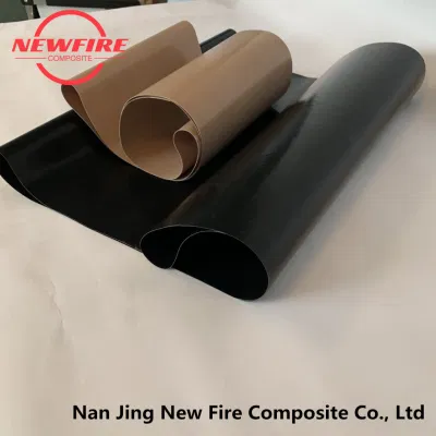 PTFE resistente al calor tejido de fibra de vidrio tejido resistente al fuego Fibra de vidrio aislante Tela sin adhesivo