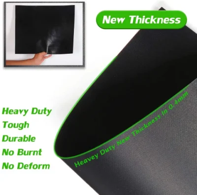 2022 Nuevo producto a medida resistente al calor Non Stick Heavy Duty 0,4 mm Barbacoa Grill Mat