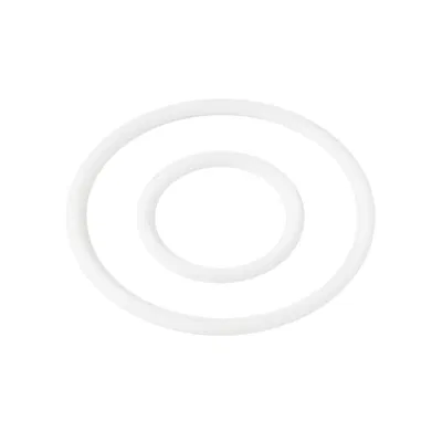 Venta directa de fábrica al por mayor Blanco plástico sellado anillo de PTFE brida Junta de cierre Sanitario de grado alimentario Junta de PTFE Junta de Junta