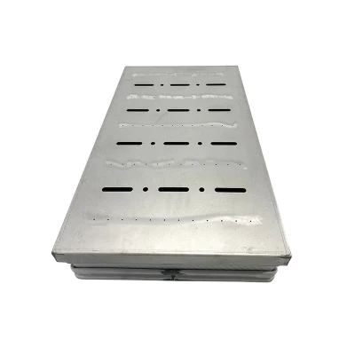 Bakeware hecho personalizado 5 cavidades Alusteel aluminio corrugado Stick no tostadas de pan de Sandwich pan de molde para hornear con tapa