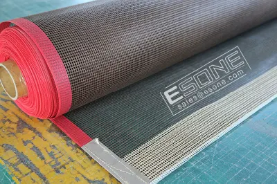 Resisten altas temperaturas de PTFE de grado alimentario cinta transportadora de pelo de la máquina para frutas, verduras
