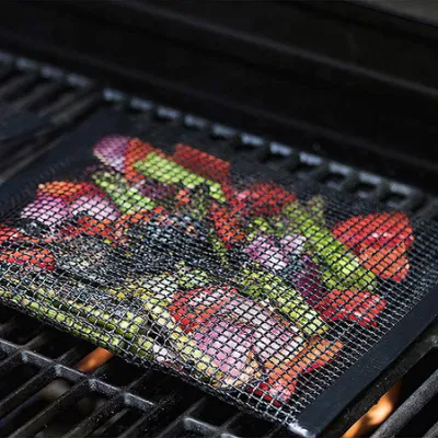 Barbacoa Non-Stick reutilizables bolsa de malla de la bolsa de malla de PTFE