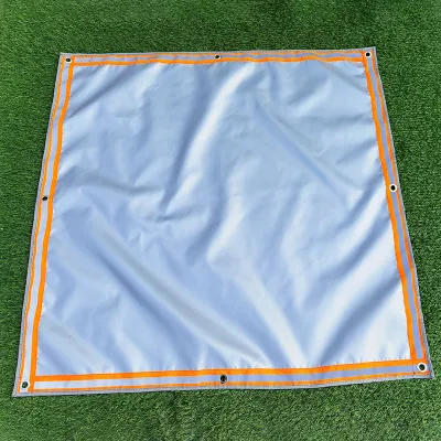 Protector exterior cuadrado parrilla ignífuga Patio recubierto de silicona Camping Fuego Malla de fibra de vidrio de alta calidad