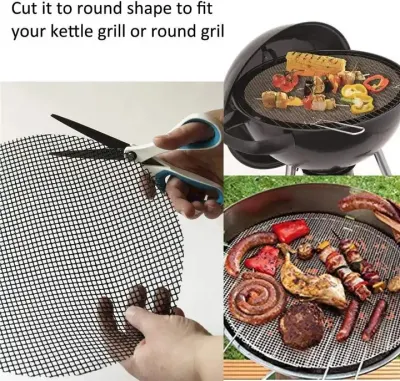 FDA Food Grade PTFE revestido BBQ Non Stick Horno de revestimiento Malla para hornear a la parrilla