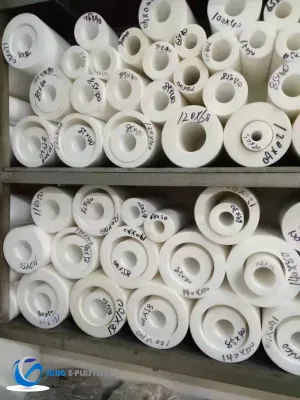 Hoja de Teflon PTFE Tubo para vástago de PTFE anillos de la Junta para tubo de PTFE para casquillo