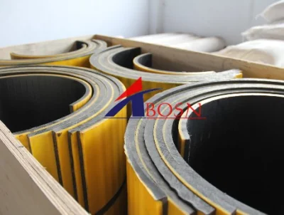 Flexión de color doble forro de UHMWPE transportador de tornillo de la Junta de hoja de UHMWPE