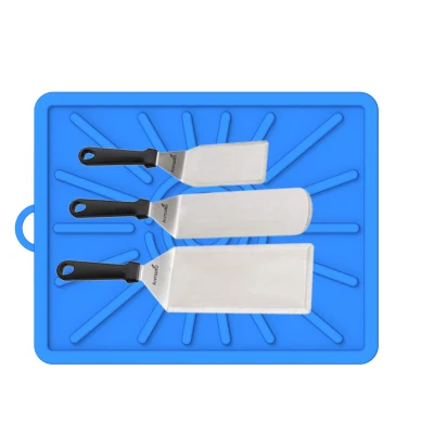 Herramienta de silicona Mat Parrilla Cocina alfombras secado plato