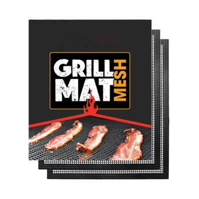 Los alimentos de peces pequeños y PTFE Heat-Resistant Barbacoa alfombrilla de malla