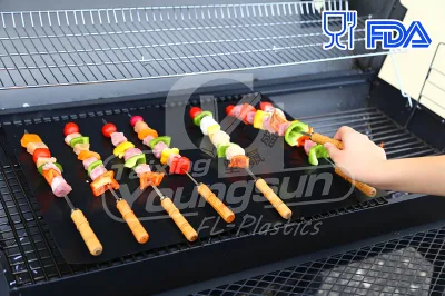 Non-Stick PTFE BBQ Grill Mat Baking Mat Alimentos seguros
