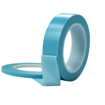 Fabricante de vinilo resistente al calor de alta temperatura de PVC cables cables de ajuste de línea fina azul 1mm cinta de pintor de enmascarar