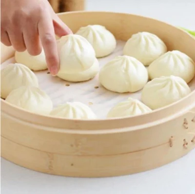 Vaporizador ecológica de la ronda de pan al vapor en el hogar de la almohadilla de Bun Dumplings de papel para hornear de silicona