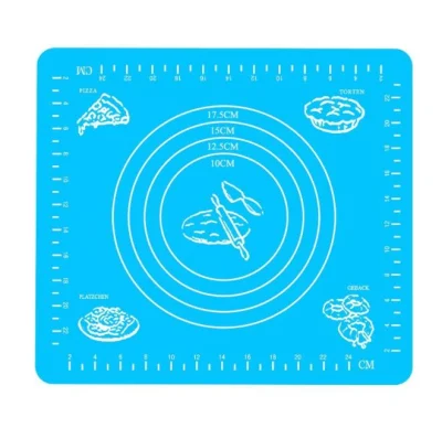 No contiene BPA Stick Soft barbacoa horno Pastelería de rodadura para amasar la masa de hoja de hornear la alfombrilla de cocción de silicona para cocinar