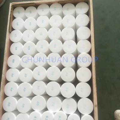 65mm de diámetro moldeado de PTFE virgen Varilla redonda
