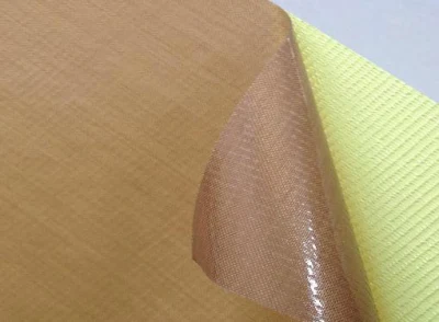  Un solo lado de fibra de vidrio recubiertas de PTFE auto tela adhesiva