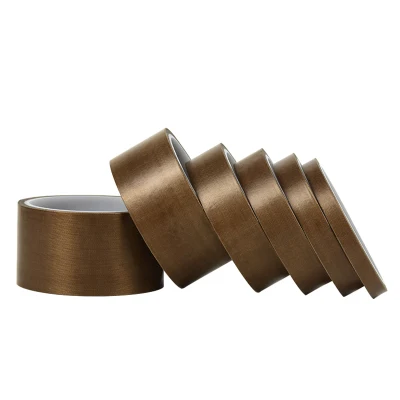 Tela de tela de vidrio resistente al calor Fibreglass silicona para altas temperaturas Cinta aislante adhesiva de PTFE