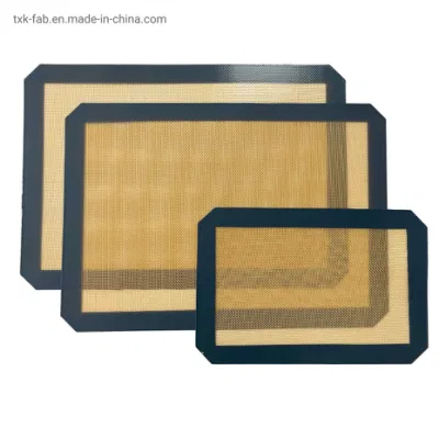 Non-Stick Foodgrade de fibra de vidrio para hornear pasteles de silicona para la cocina Mat