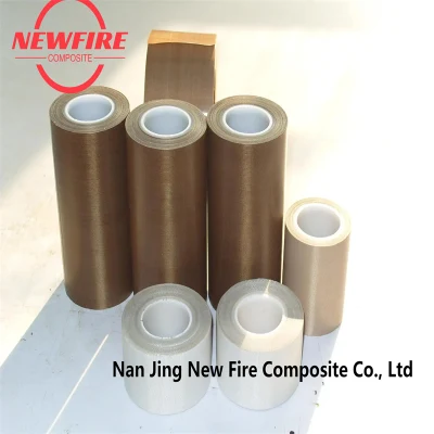 Cinta de tela de fibra de vidrio resistente al calor Multi Styles adhesivo Teflon Tejido de fibra de vidrio revestido PTFE