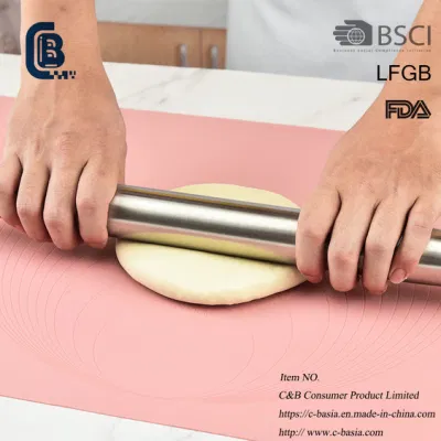 Alfombrilla flotante de silicona antiadherente reutilizable con pasador giratorio, alfombrilla plana de laminación de harina, herramientas para hornear de cocina