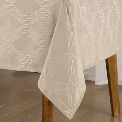 Decoración de fiesta cubierta de mesa de jacquard tela desechable de color sólido Mantel