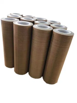 Resistente a productos químicos de un solo lado de fibra de vidrio recubiertas de PTFE tejido Adhesivo Auto