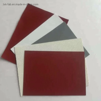 Fibra de vidrio recubierto de silicona resistente al calor con un paño de tela color diferente
