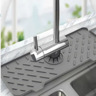 Cocina aparatos de silicona grifo Mat Pica Splash Catcher Mat Splash Alfombrilla protectora