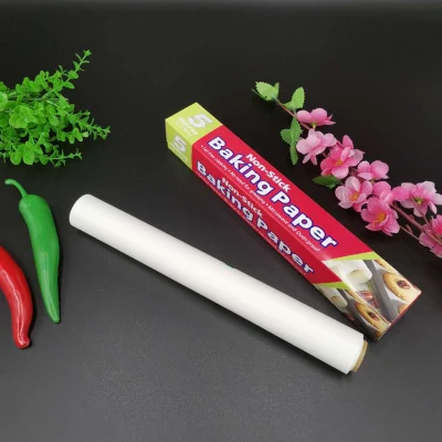 Papel de silicona para hornear de calidad alimentaria de fábrica a prueba de grasas de tamaño personalizado