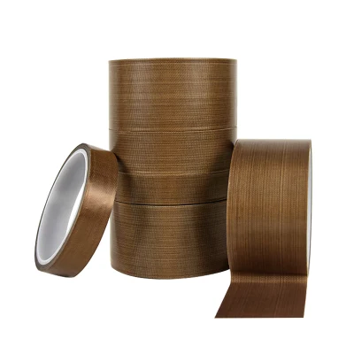 Tela de tela de vidrio resistente al calor Fibreglass silicona para altas temperaturas Cinta aislante adhesiva de PTFE