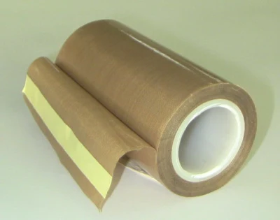 Un solo lado de fibra de vidrio recubiertas de PTFE auto tela adhesiva